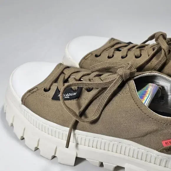 Palladium Revolt LO TX Olive Womens Size 8.5 - 40 Casual Platform Boot - Picture 10 of 10